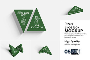 Pizza Slice Box Mockup, a Product Mockup by bimockup