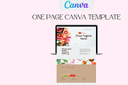 One Page Canva Website Template, a Landing Page Template by Oakley Studios Design (Thumbnail 1 of 3)