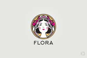 Elegant art nouveau logo