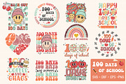 100 Days Of School Retro Bundle SVG, a Graphic by Cherry.designs (Thumbnail 1 of 7)