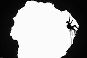 Mountain Climber Silhouette Set, an Illustration by Amazin_art (Thumbnail 5 of 21)