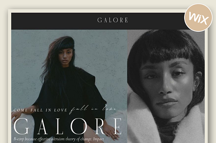 Wix Landing Page/Links Page | Galore