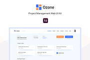 Ozone Project Management Web UI Kit, an UI Kit Template by Netshift Digital (Thumbnail 1 of 4)