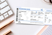 Editable Boarding Pass Ticket Design, a Templates & Theme by Snapybiz (Thumbnail 1 of 10)