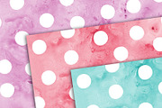 Watercolor Dots Spots Digital Paper, a Pattern Graphic by AzmariDigitals (Thumbnail 3 of 3)