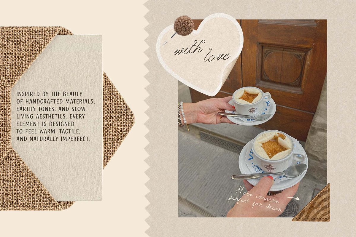 Cozy Textile Stationery Kit, an Object Graphic by DigARTbyHavroshka (Photo 2 of 12)