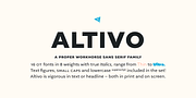 Altivo, a Sans Serif Font by Kostic Type Foundry (Thumbnail 1 of 11)