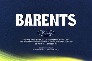 Barents - Bold Sans