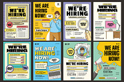 We're Hiring Flyer (16 Assets), a Flyer Template by Graptail (Thumbnail 2 of 12)
