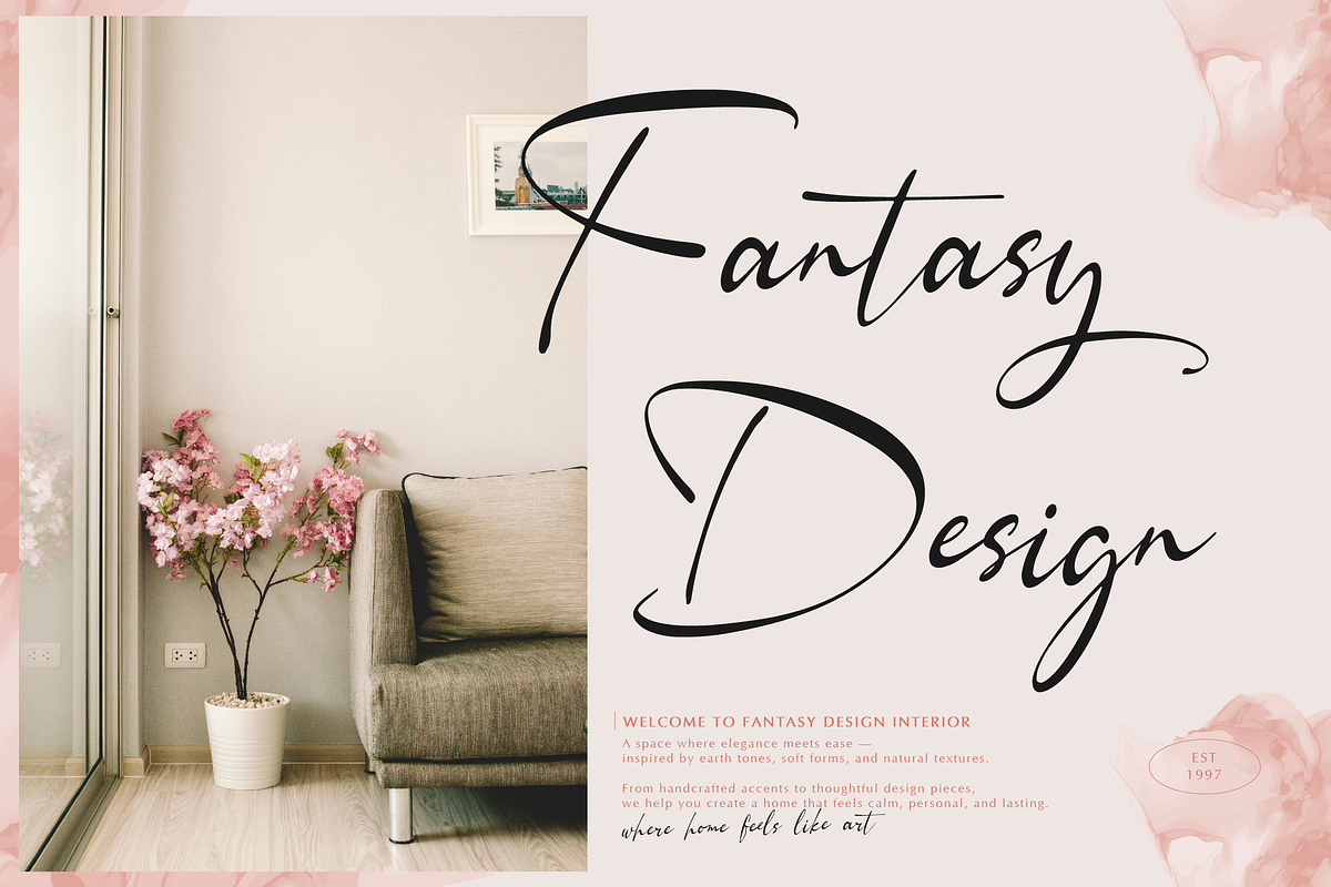 Chaerty Mellorind Handwritten Script, a Script Font by gracetype_studio (Photo 3 of 12)