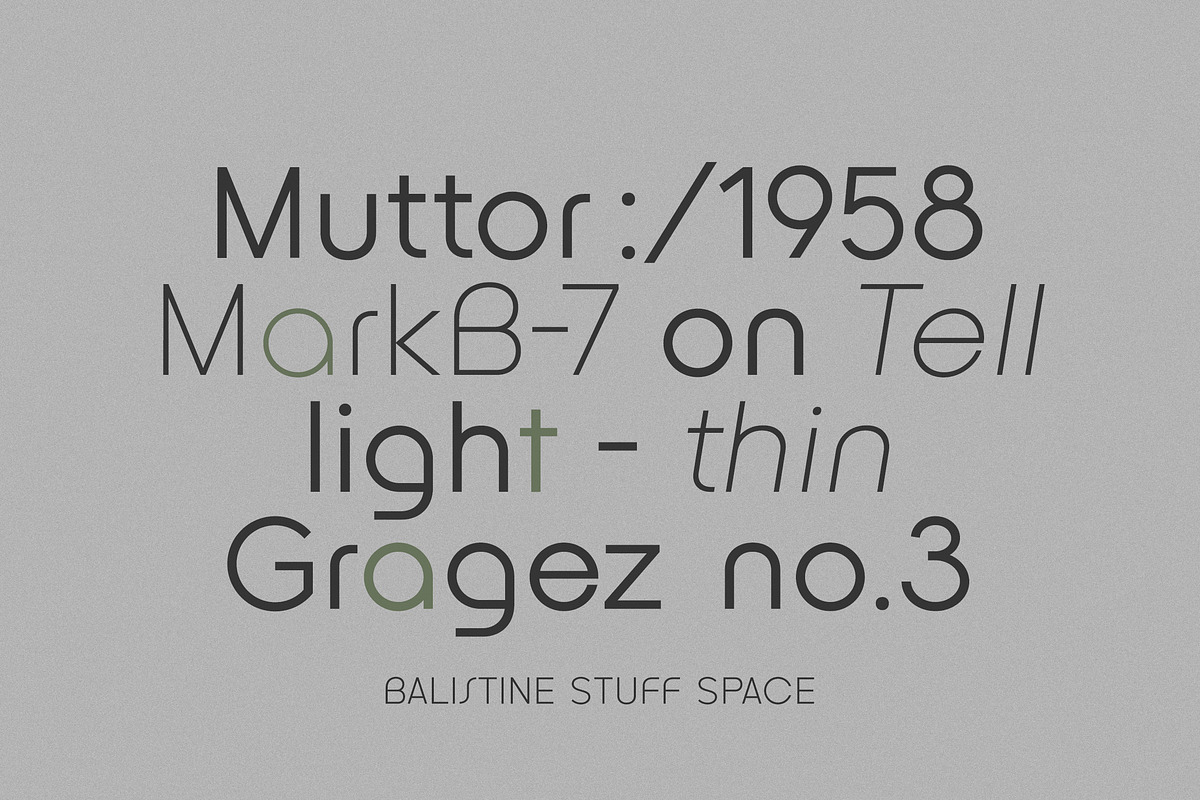 Balistine, a Sans Serif Font by OWL KING