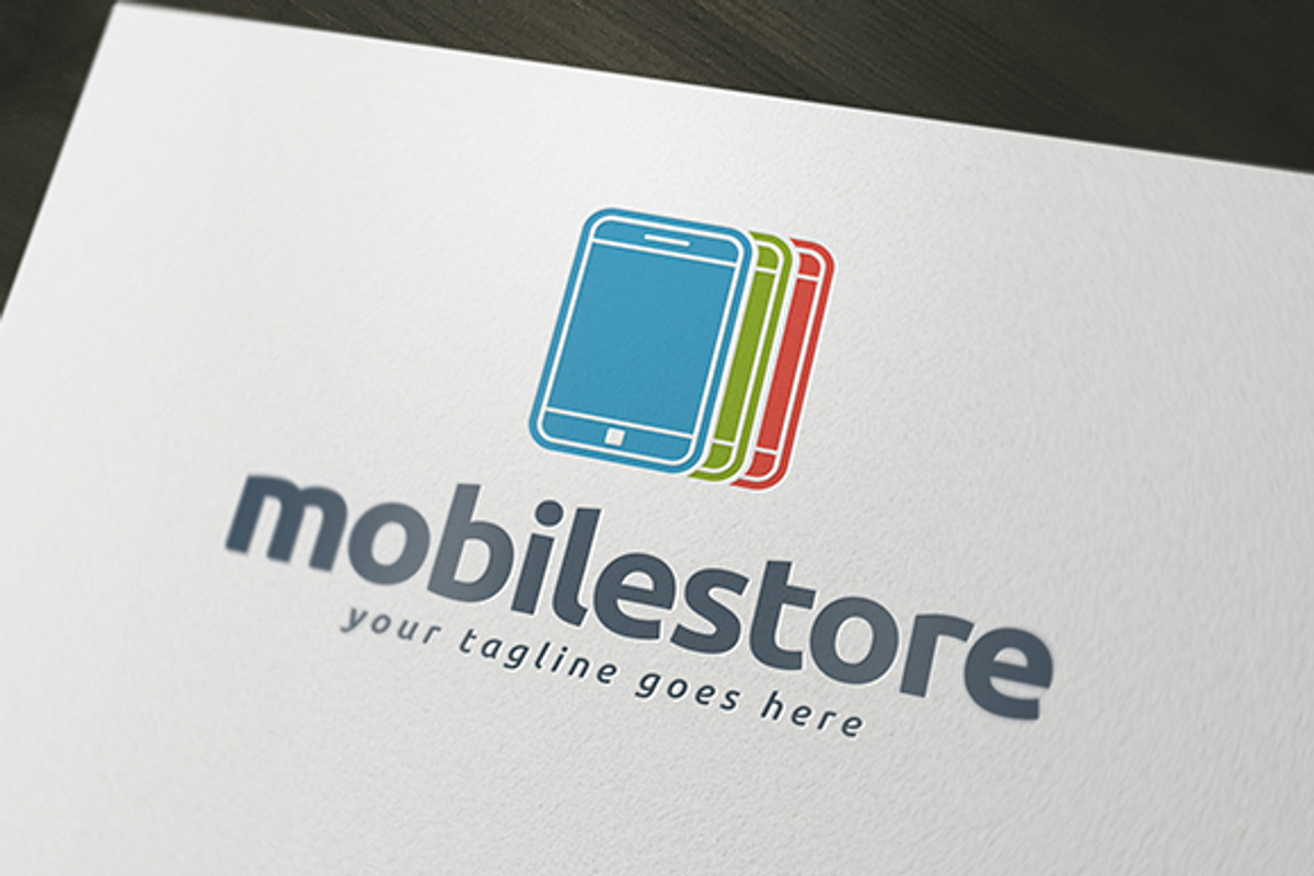 Mobile Store Logo Template, a Branding & Logo Template by PixaSquare (Photo 1 of 4)