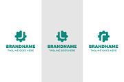Letter J L R Gear Cog Logo Set, a Branding & Logo Template by Pray Art Design Studio (Thumbnail 1 of 2)