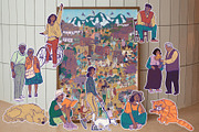 People stickers set, a Person Illustration by Carpet Tapete Pretzel (Thumbnail 3 of 6)