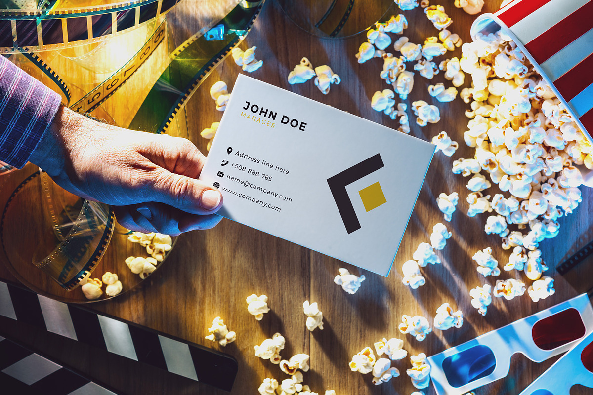 24 Business Card Mockup #1, a Mockup by Walentin (Photo 8 of 25)