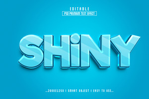 Shiny 3d Editable Text Effect Style