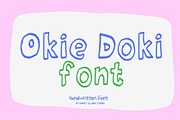 Okie Doki Handwritten Font, a Handwritten Font by Honey Island Studio (Thumbnail 1 of 7)