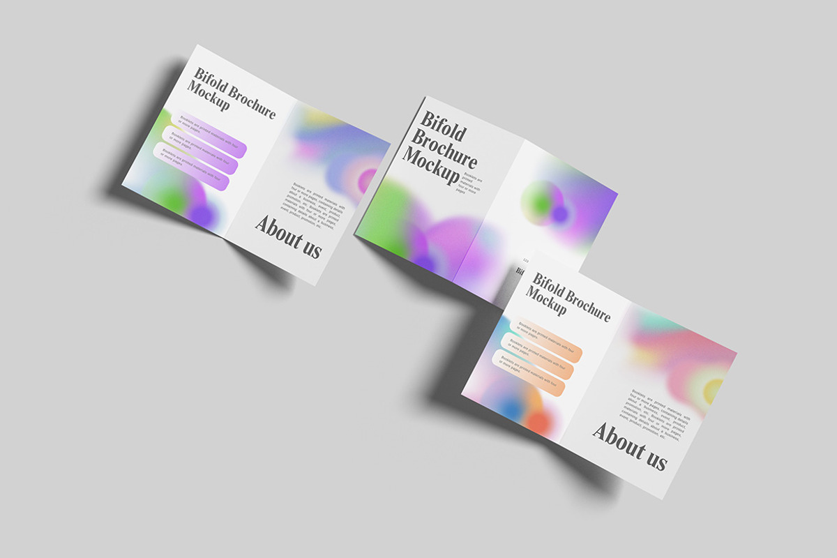 Minimalist Bifold Brochure Mockup