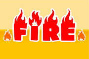 Hot Letter - Fire Display Font, a Sans Serif Font by Sahira Studio (Thumbnail 4 of 7)