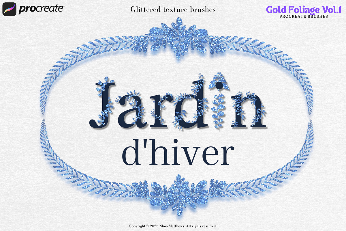 Procreate Brushes Gold Foliage Vol 1, a Brush Add-On by Fashion Workshop Bkk (Photo 6 of 11)