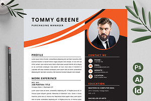 CV Template Layout