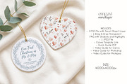 Heart and Round Ornament, a Household Mockup by EmpaviMockups (Thumbnail 4 of 5)