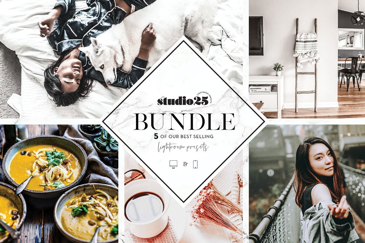 5 Lightroom presets bundle, a Plug-in Add-On by studio25 (Photo 1 of 6)