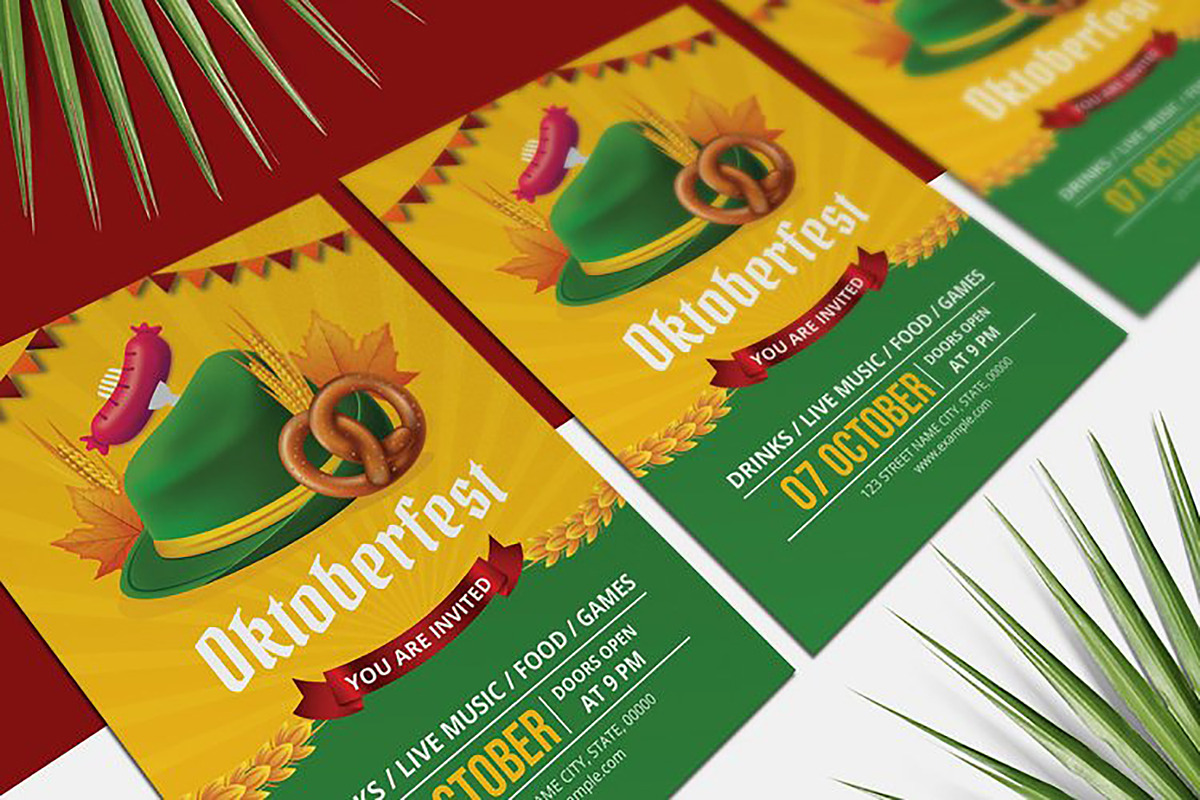 Oktoberfest Party Invitation Flyer, an Invitation Template by Template Shop (Photo 4 of 4)