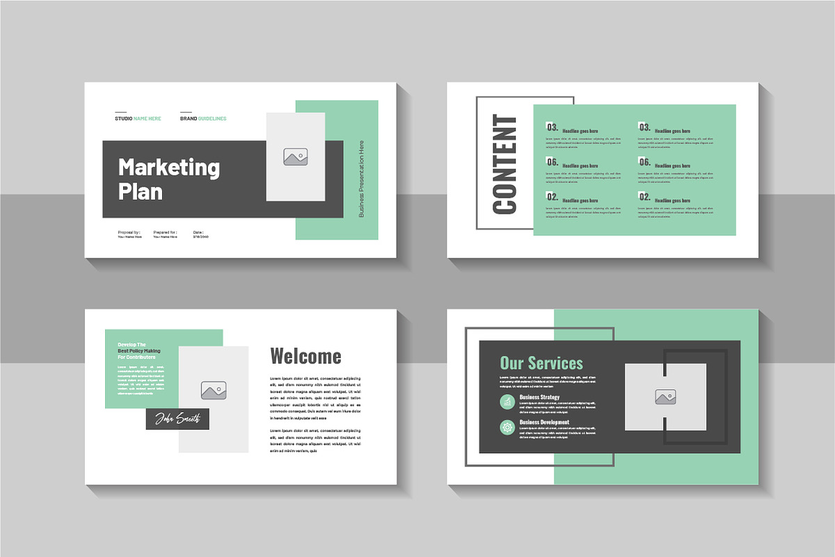 Business Marketing Plan Portfolio, a Presentation Template by Pavel_design (Photo 2 of 4)