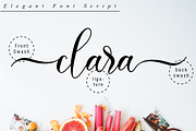 Clara Script, a Script Font by Nissa Studio (Thumbnail 10 of 12)
