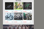 Bicycle Website Template, a Websites & App Template by Ordasoft (Thumbnail 2 of 3)