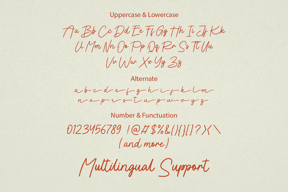 Bellenia Love Handwriting Signature, a Handwritten Font by CreateBigSupply (Photo 6 of 8)