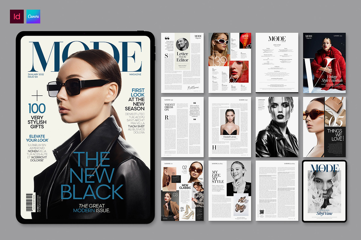 Digital Magazine Template, a Magazine Template by BrandPacks (Photo 1 of 6)