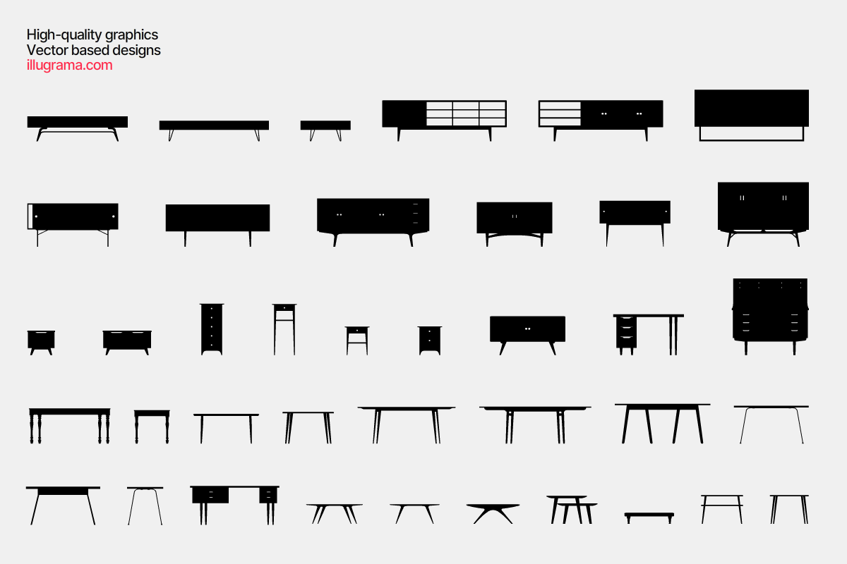 Furniture - Modern Graphics, a Decorative Illustration by illugrama (Photo 6 of 10)