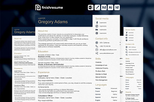 Lawyer resume template