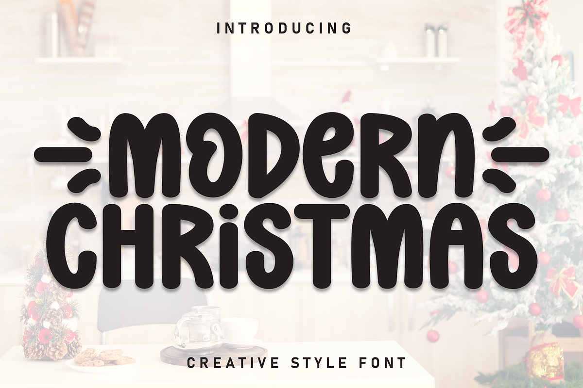 Modern Christmas | Script Font, a Script Font by Scratchones (Photo 1 of 9)