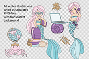MERMAID SCHOOL, a Decorative Illustration by FARAWAYKINGDOM (Thumbnail 3 of 11)
