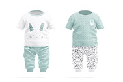 Baby Pajamas Mockups, an Apparel Mockup by rebrandy (Thumbnail 4 of 10)