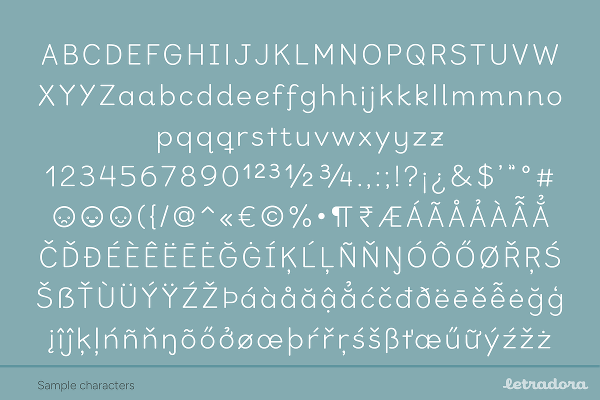 Bookbag School Font, a Sans Serif Font by Letradora (Photo 9 of 9)