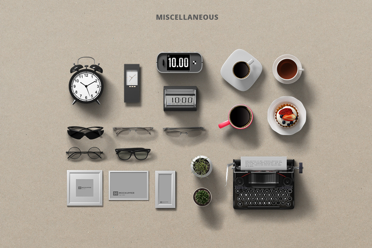 Mockupper Scene Generator topview 4K, a Packaging Mockup by Sentavio (Photo 7 of 12)