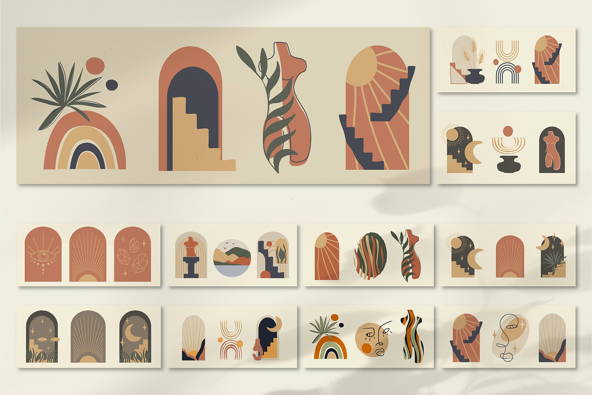 Aesthetic Boho Illustrations, a Decorative Illustration by NatalyN (Photo 6 of 11)
