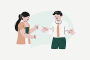 Management Conflict Illustration, an Object Graphic by Jump Studio (Thumbnail 12 of 12)