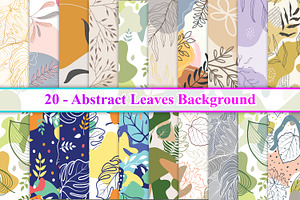 Abstract Leaves Background, a Background Graphic by Digital Studio
