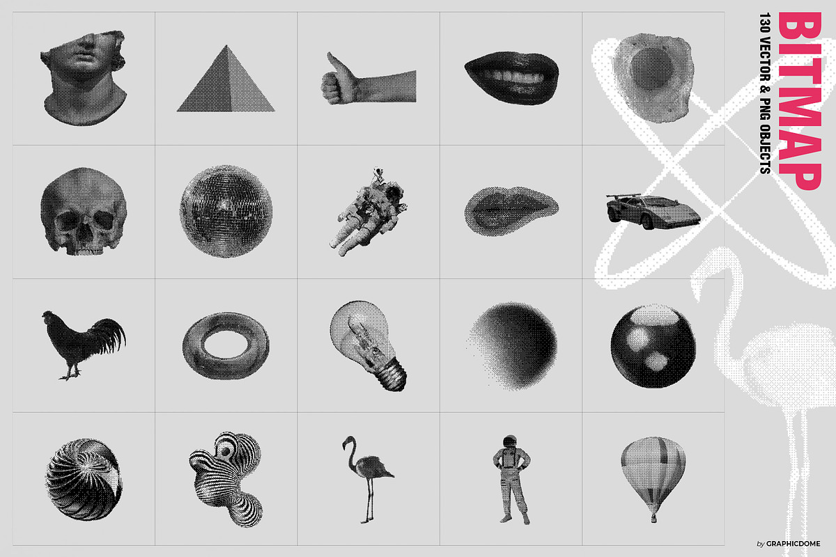 270 Dither Bitmap Vector & PNGs, an Object Graphic by Graphicdome (Photo 8 of 40)