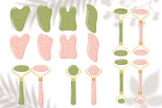 Gua Sha face massage collection, an Illustration by KeronnArt (Thumbnail 2 of 10)