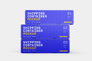 Shipping Container Mockup Set, a Packaging Mockup by mockupatelier (Thumbnail 9 of 12)