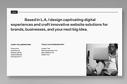 Portfolio Website Template, a Wix Template by pixlspace (Thumbnail 5 of 11)