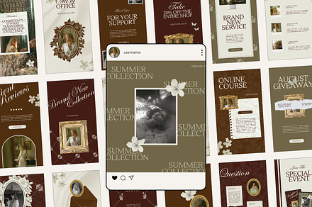 Floral Instagram Stories Posts Canva