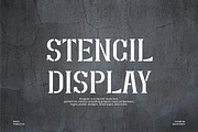 Brogsen - Military Stencil Font, a Serif Font by Iqsiart Studio (Thumbnail 2 of 7)