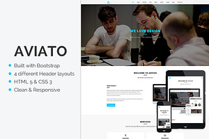 Aviato - Onepage HTML Template